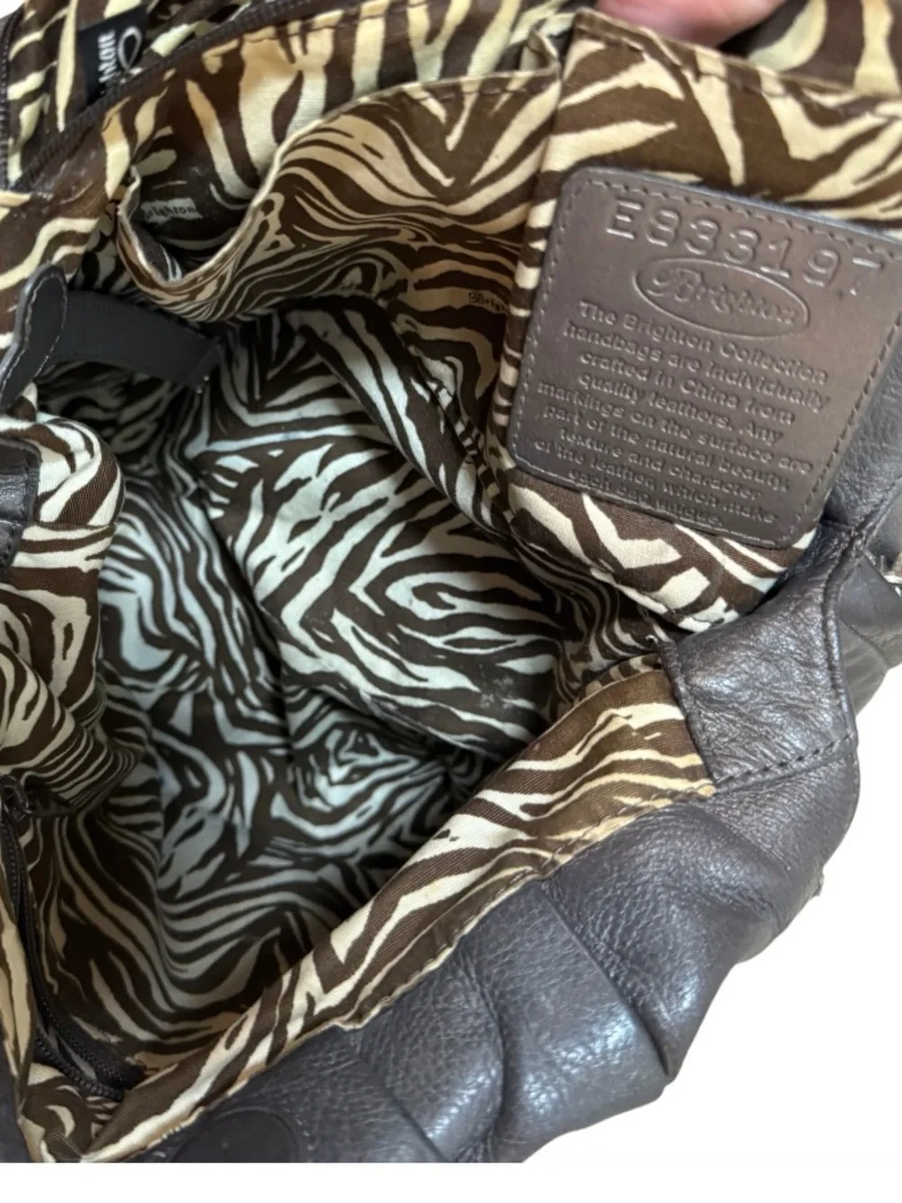 Brighton Classic Greta Garbo Pewter/ Bronze Shoulder Bag - Versatile Tote